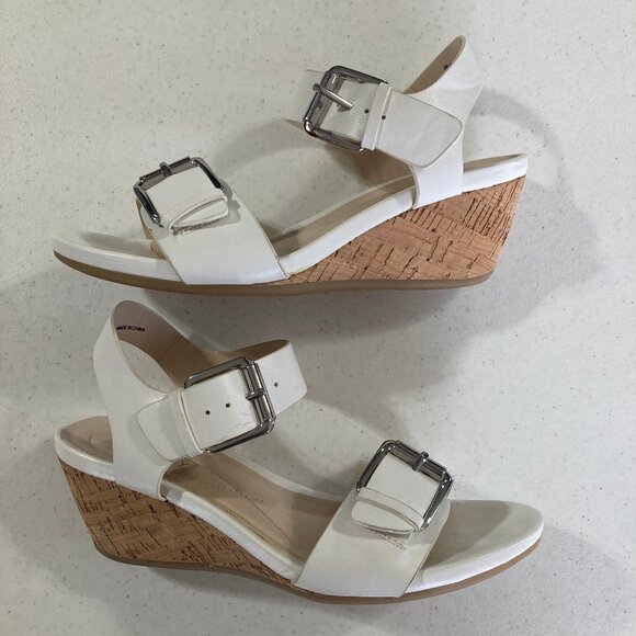 Buckle Sandals w/ Cork Heels - Picture 3 of 6